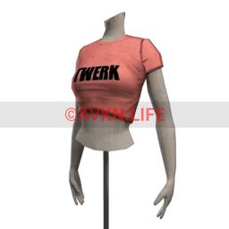 Front Row Cropped Tee - Twerk