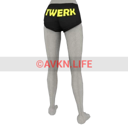 Front Row Twerk Booty Shorts - Yellow