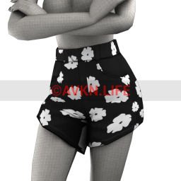 Foal Monochrome Flower Shorts