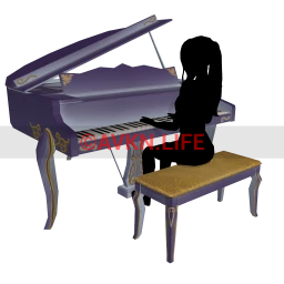 Baroque Marais Grand Piano (Twilight) - Interactive