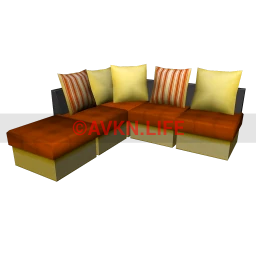 Pumpkin Spice Sofa