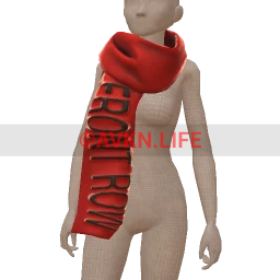 Front Row Red Noir Branded Scarf