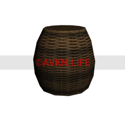 Barrel Wicker Basket