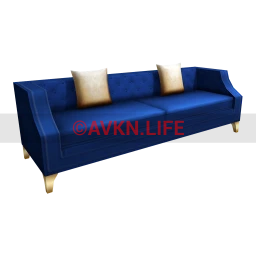 Luxe Blue Hues Sofa