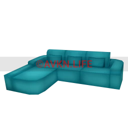 Neon Vibes Nightlife Corner Sofa - Blue