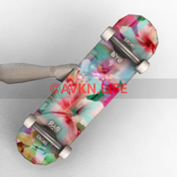 Decked Out Skateboard - Tropical Chevron