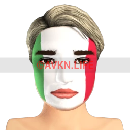 Italian Flag Facepaint