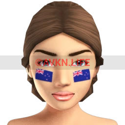 New Zealand Flag Facepaint