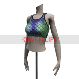 Bionic Mermaid Sports Top - Oceanic