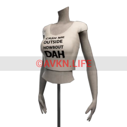 Drop Science "Cash Me Outside" Crop Top