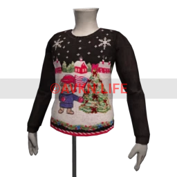 Retro Christmas Tree Jumper