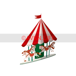 Winter Carousel Sticker