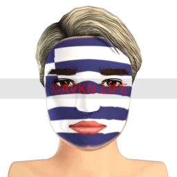 Greek Flag Facepaint