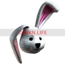 Cosmos Bunny Mascot Head