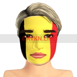 Belgian Flag Facepaint