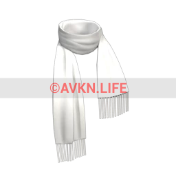 Front Row Cashmere Scarf - White