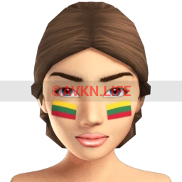 Lithuanian Flag Facepaint