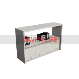 Modern Office Small Shelves - White