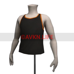 Retro Fitness Vest - Black