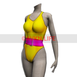 Bionic High Cut Leotard - Yellow