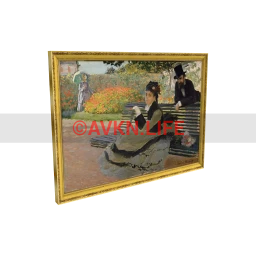 Camille Monet on a Garden Bench by Claude Monet