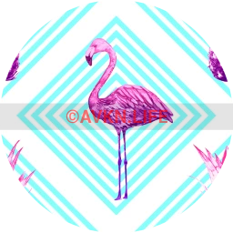 Wanderlust Retro Flamingo Wallpaper