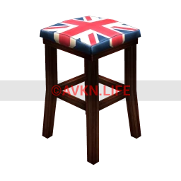 Union Jack Bar Stool