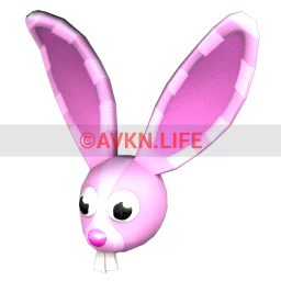 Easter Bunny Head Mask (Pink)