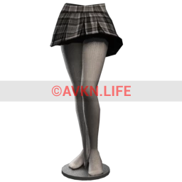 Ayuri's Tartan Skirt - Grey