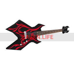 J.X. Master Fire Elemental Wall-Hanging Guitar