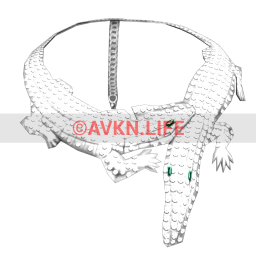 Ikon Emerald Crocodile Necklace