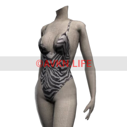 Kijane Cross Back Zebra Swimsuit