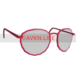 Foal Simple Round Sunglasses (Red)