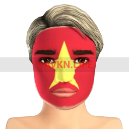 Vietnamese Flag Facepaint