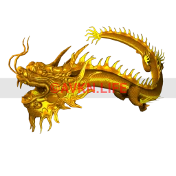 Shining Golden Chinese Dragon