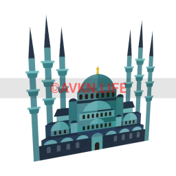 Blue Mosque Sticker