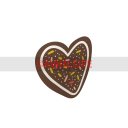 Heart Cookie Sticker