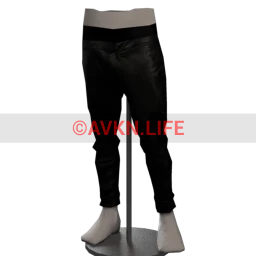 Front Row Drop Crotch Leather Pants