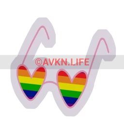 Love Coloured Glasses Sticker
