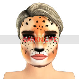 Kijane Ferocious as a Cheetah Facepaint