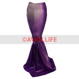 Cosmos Mermaid Tail Skirt - Amethyst