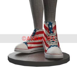 Vintage Patriotic Canvas Sneakers