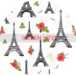 Eiffel Bloom Wallpaper