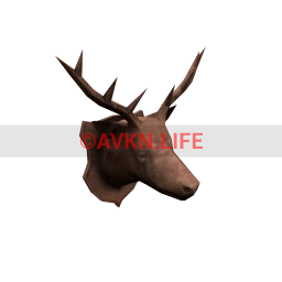 Mamlorn Carved Wood Stag Head