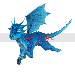 Fearless Azure Diamond Dragon