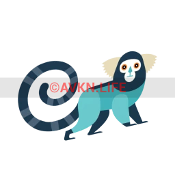 Brazil Blue Monkey Sticker