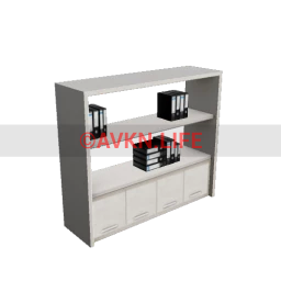 Modern Office Medium Shelves - White