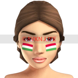 Hungarian Flag Facepaint