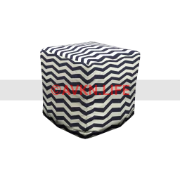 Littleton Pouffe - Chevron