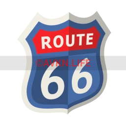 Route 66 Sticker